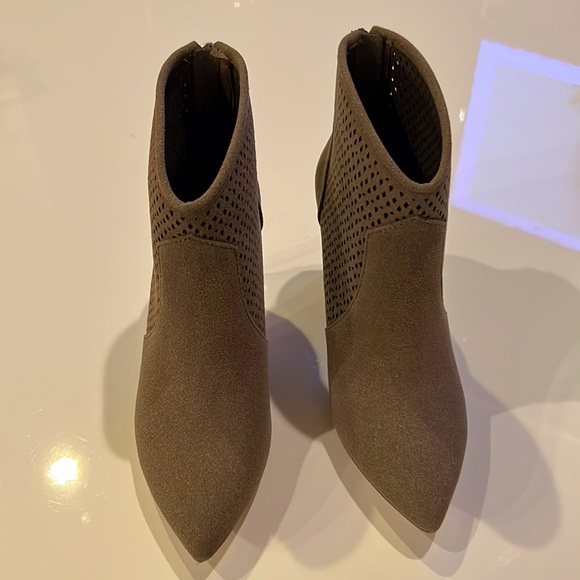 Call It Spring Perforated Pointed Toe ankle Booties - Picture 4 of 11
